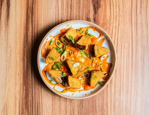 Kimchi Eggplant at Canvas V in New Delhi