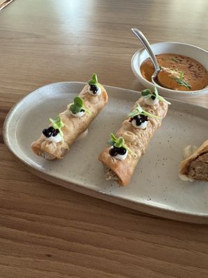 Mushroom cannoli  at Canvas V in New Delhi