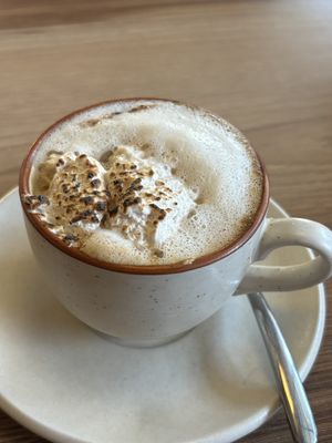 Mocha with homemade vegan marshmallow   at Canvas V in New Delhi