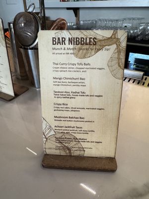 Such a great range of snacks too!  at Canvas V in New Delhi