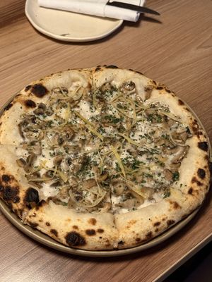 The pizza was delicious   at Canvas V in New Delhi