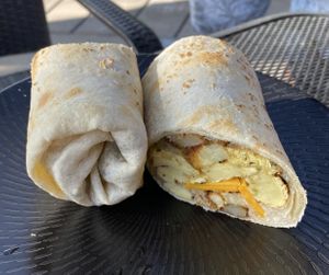 Breakfast burrito   at Twisted Root in Eagle
