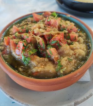 Grilled eggplant (without cheese) at Kochyli in Nea Plaghia
