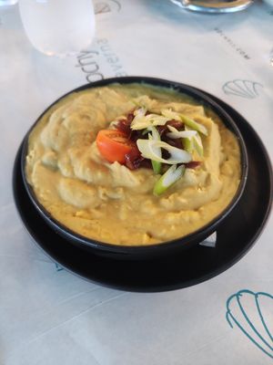 Fava (Split peas) at Kochyli in Nea Plaghia