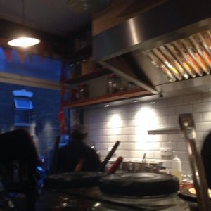 open kitchen at Gujarati Rasoi in North London