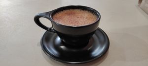 Dirty chai with pea milk at Margo's Amsterdam Bellamy - Oud-West in Amsterdam