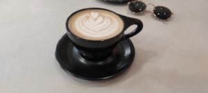 Salted Caramel latte with oat milk at Margo's Amsterdam Bellamy - Oud-West in Amsterdam