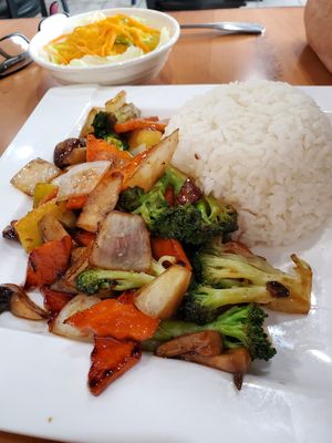 Hibachi vegetables at Kumo in Carlisle