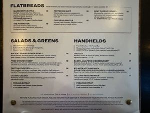 Menu 3  at Puttshack in Addison