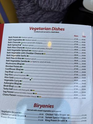 All but the paneer can be vegann  at Sunam in Kenilworth