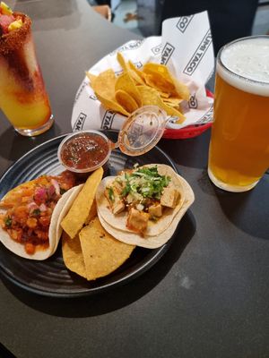 Tofu Tinga and Cauliflower Al Pastor at Takumi Taco in New York City