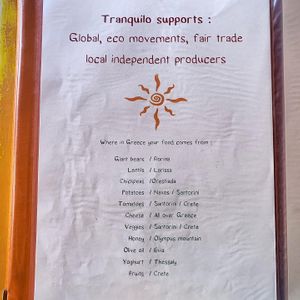 statement  at Tranquilo in Santorini