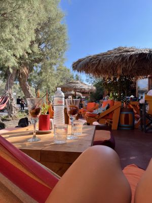 seating area  at Tranquilo in Santorini