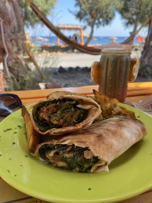 Veggie Wrap   at Tranquilo in Santorini