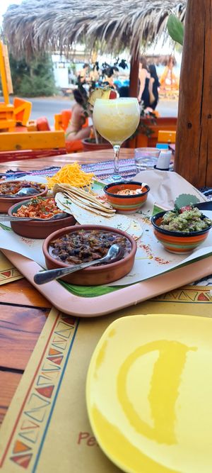 Vegan tacos at Tranquilo in Santorini