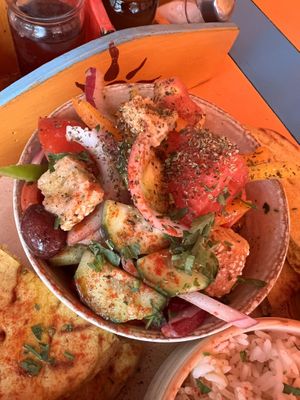 Greek Salad  at Tranquilo in Santorini
