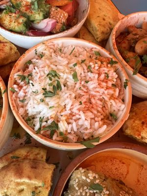 Rice  at Tranquilo in Santorini