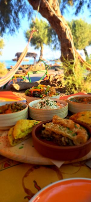 Vegan thali at Tranquilo in Santorini