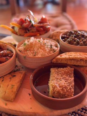 All part of Greek Thali  at Tranquilo in Santorini