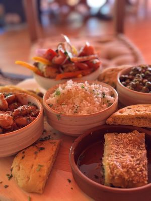 Delicious Greek Thali  at Tranquilo in Santorini