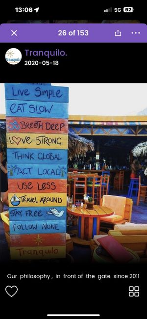 Think Global, Act Local; love it!  at Tranquilo in Santorini