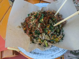 Vegetable rice at Tranquilo in Santorini