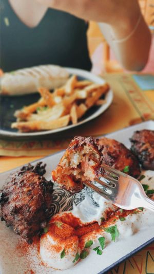 tomato balls at Tranquilo in Santorini