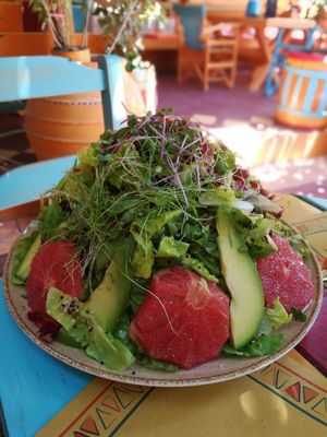 Superfood salad at Tranquilo in Santorini