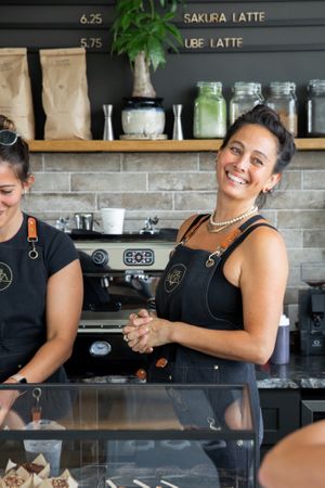 All smiles, always. at Cafe Mata in Wilmington