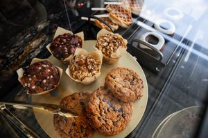 Fresh vegan pastries available everyday, tons of gluten free options available at Cafe Mata in Wilmington