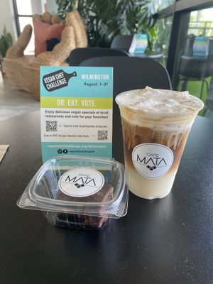 Snickers truffles and salted Vietnamese lattees  at Cafe Mata in Wilmington