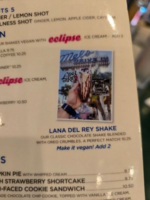 Vegan Ice Cream at Mel's Drive-In in Sherman Oaks