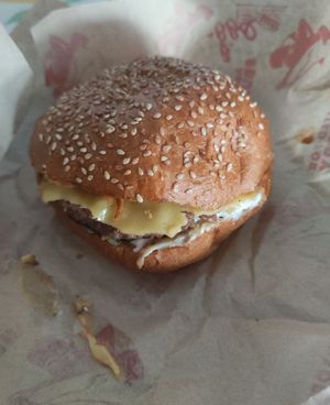 Beyond BBQ burger at Burgler in Kalamaria