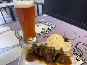 Brochetta veggie  at El Embaucador in Logrono