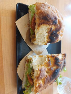 vegan Schiacciata at La Bottega dei Sapori in Limone Sul Garda