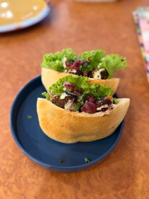 The best falafel pita pocket at Ubuntu Eat in Phuket