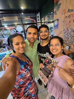 The one with the owners at Ubuntu Eat in Phuket