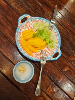 Delicious mango sticky rice at Ubuntu Eat in Phuket