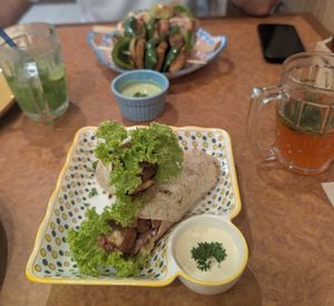 Shawarma & kebab platter at Ubuntu Eat in Phuket