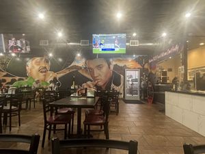 Beautiful murals inside   at La Caguama Go Grande in Yucca Valley