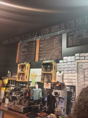 Drinks menu at Puck & Pollen in Sheffield