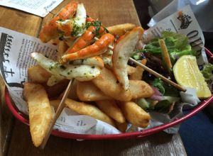 bbq 'prawns' at Sweetwater Inn in South Yarra