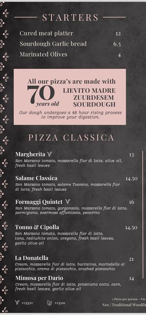   at Neo Pizza in Ghent