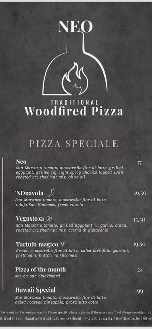   at Neo Pizza in Ghent