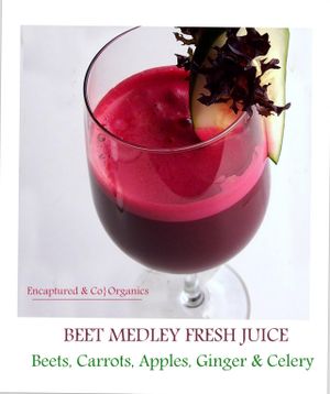 Beet Extravaganza Juice  at Sprouts Cafe in Gastonia