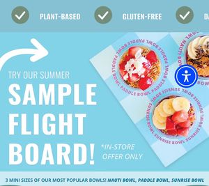 Great option for kids, or for friend to share  at Nautical Bowls in Geneva