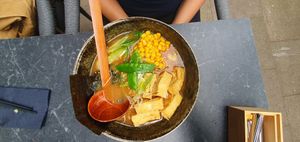 Ramen mit viiel Dosenmais at Noory in Hamburg