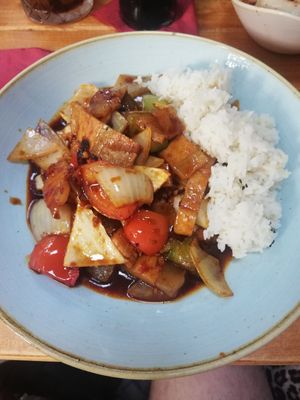 Vegan Prok Belly Dish at Kamala Vegan in Berlin