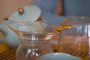 Golden fish on filter at Kamala Vegan in Berlin