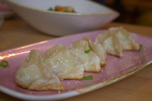 Fried dumplings at Kamala Vegan in Berlin